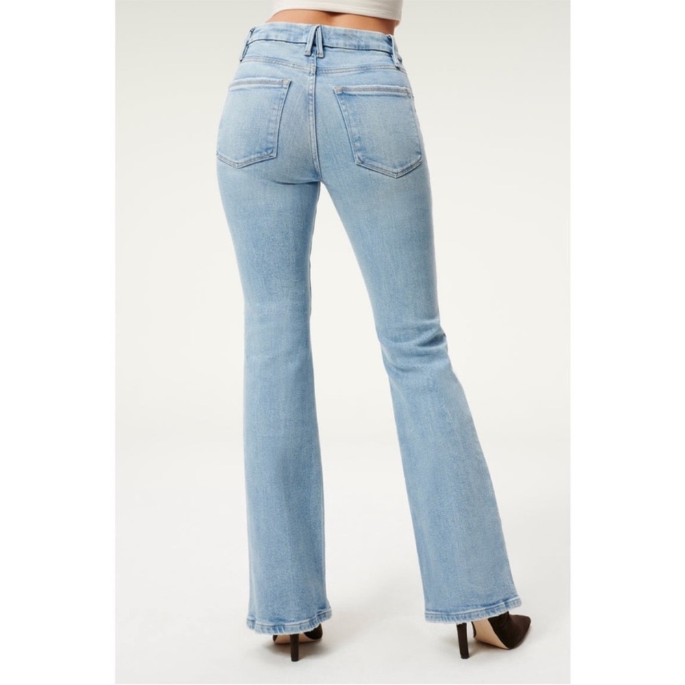 GOOD AMERICAN CLASSIC BOOTCUT JEANS indigo 238 size 14/32 - Picture 2 of 11